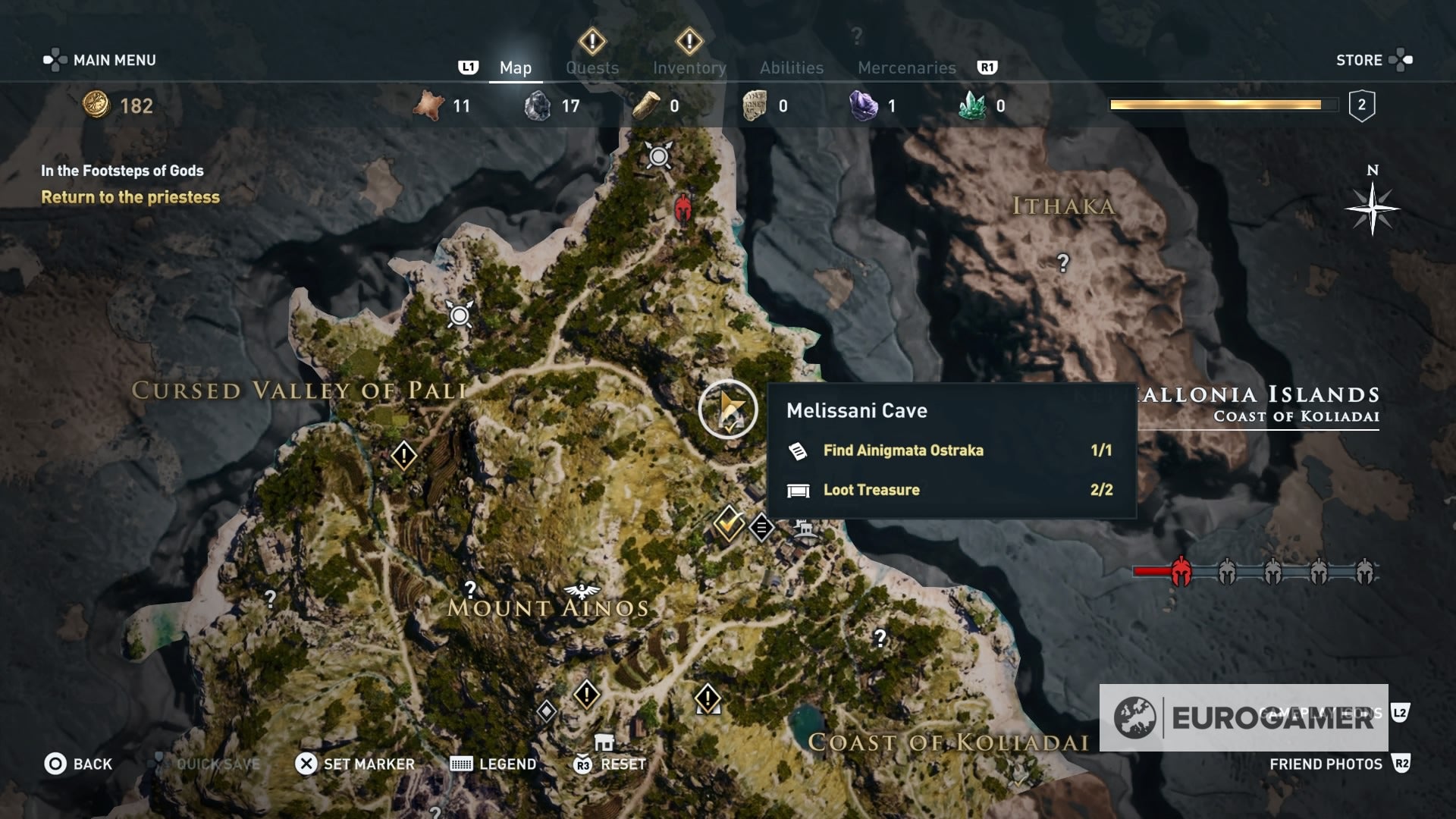 Assassin's Creed Odyssey - Bottomless Lake, Ashes to Ashes riddle